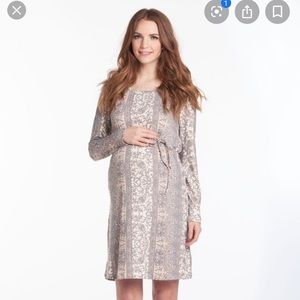 Lilac Clothing Paisley Maternity Dress
